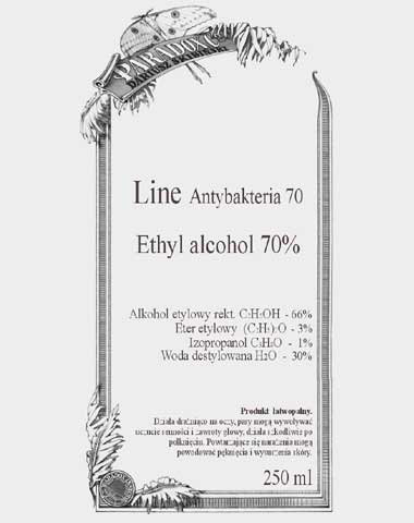 Ethanol 70 % - Antybacteria 70 - 250 ml