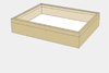 Lime wood drawer - 40 x 50 x 8 cm, with plastazote foam