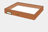 Meranthi wood drawer - 40 x 50 x 6 cm, with plastazote foam and brass fittings